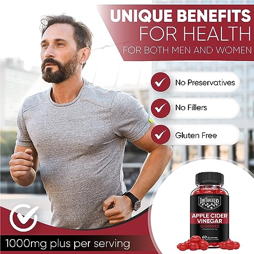 Doc Thackery Apple Cider Vinegar Gummies 1000mg Plus Per Serving, from The Mother Doc Thackery