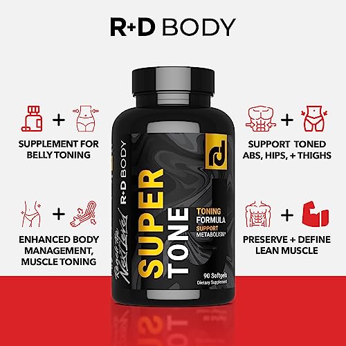 R+D Body Super Tone - Extreme CLA Supplement for Muscle Preservation, Enhanced Body R+D Body