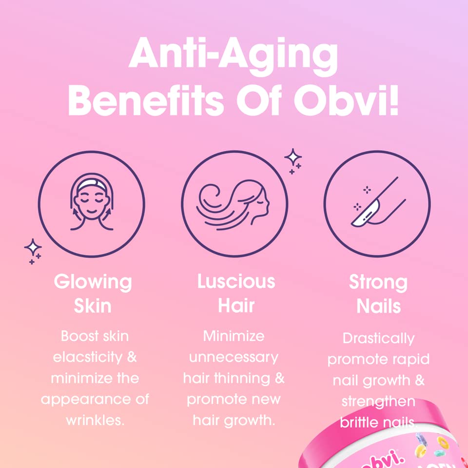 Obvi Collagen Peptides, Protein Powder, Keto, Gluten and Dairy Free, Hydrolyzed Grass Obvi