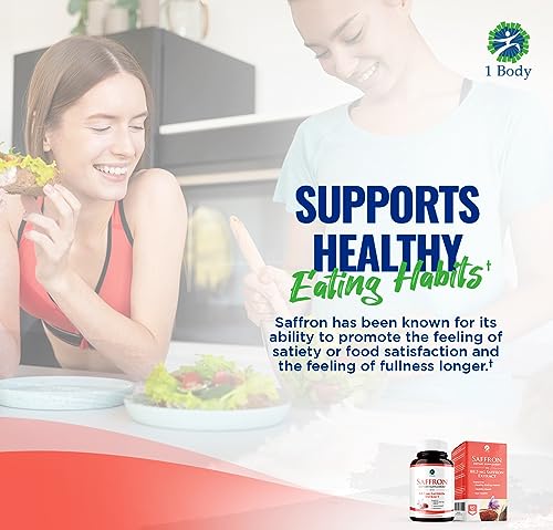 1 Body Saffron Extract 8825 – Antioxidant & Mood Support Saffron Supplement