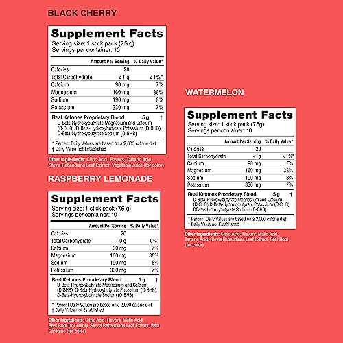Real Ketones BHB Exogenous Ketones Drink Mix Packets Keto Electrolytes Powder Packets Real Ketones