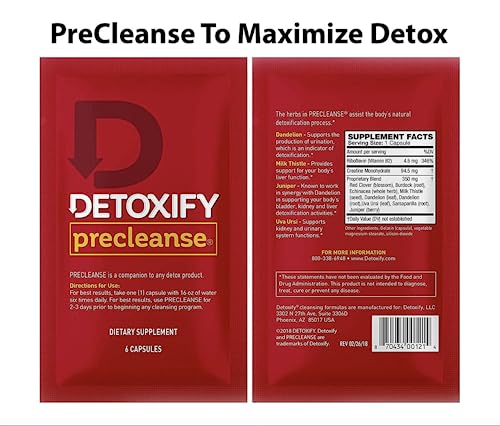 Shootclhear - Detoxify readyclean Detox Drink, Herbal Precleanse Pills, 6 Panel Test, Detox Shootclhear