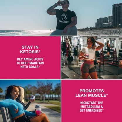 Honey Badger Pre Workout Powder, Keto Vegan Preworkout for Men & Women with Vitamin C