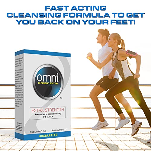 Wellgenix Omni Herbal Detox Cleanse Softgel: Fast Acting Body Detox, Quick Flush Toxin Removal