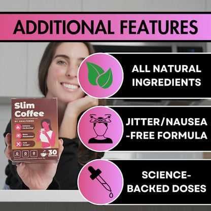 UNALTERED Slim Coffee - Coffee Additive (Not a Replacement) - Keto Diet Friendly - Features Forskolin