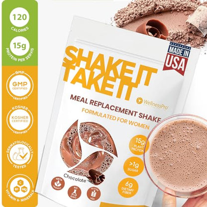 HARMONIFY Meal Replacement Shake for Women with Chocolate Flavor, 15g Plant Based