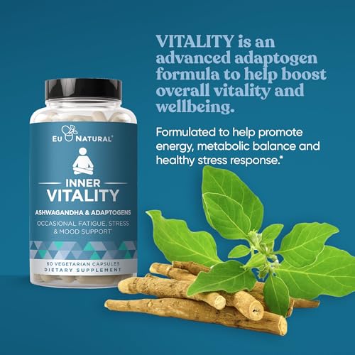 Eu Natural Vitality Cortisol Manager – Fight Fatigue, Feel Calm & Balanced – Healthy Cortisol Eu Natural