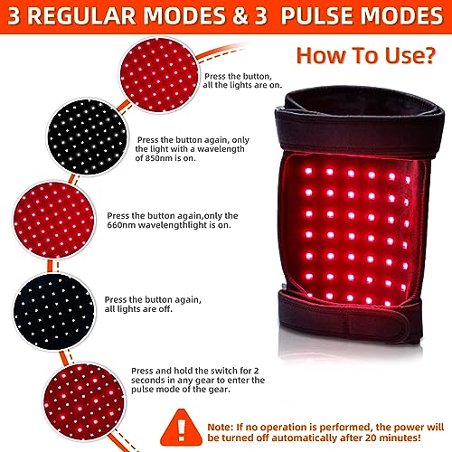 UTK Red Light Therapy for Body, 162Pcs 660nm Red Light & 54Pcs 850nm Near Infrared Light Therapy Belt UTK