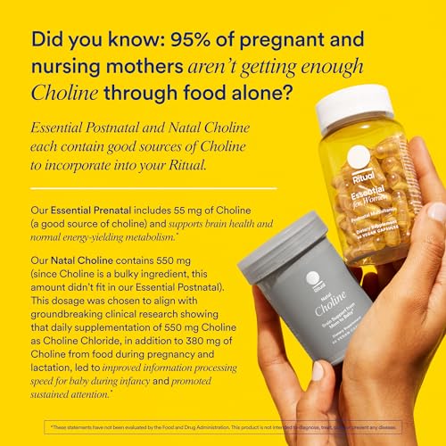 Ritual Postnatal Mom-to-Baby Set, Postpartum Multivitamin and Natal Choline Supplements Ritual