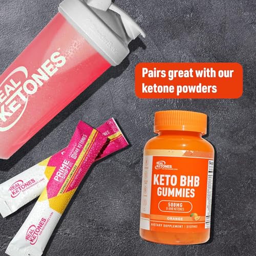 Real Ketones Keto BHB Gummies - Keto Gummies with BHB Exogenous Ketones for Enhanced Real Ketones
