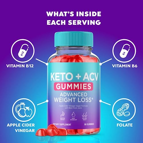 Keto Blast Gummies, Maximum Strength, Advanced Formula, 60 Capsules (3 Bottles)