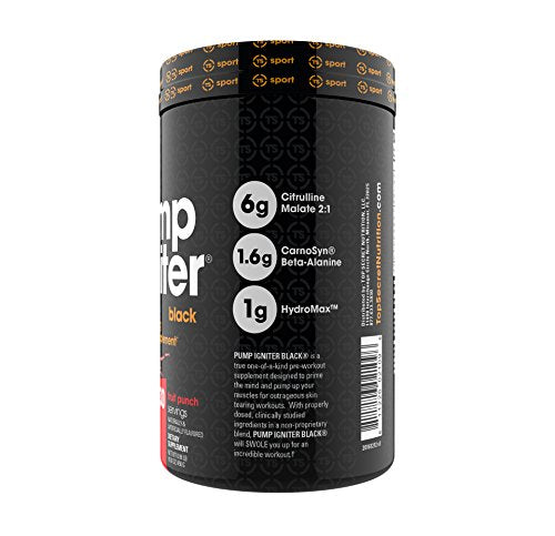 Top Secret Nutrition Pump Igniter Black, Fruit Punch, 30 Serving