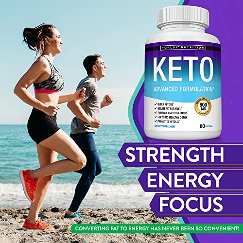 Toplux Keto Pills Ketosis Diet - Natural Ketosis Using Ketone & Ketogenic Diet, Support Toplux