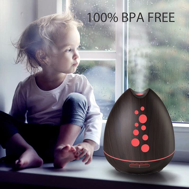 TGE Unique 400ML Essential Oil Diffuser for Essential Oils Bluetooth Music Speaker with Remote 7 Color LED Generic