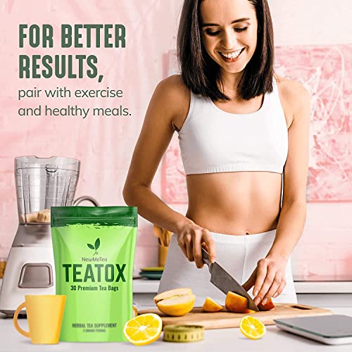 30 Day Detox Tea for Women & Men, All-Natural Herbal Teatox, Energy, Digestion NEWME