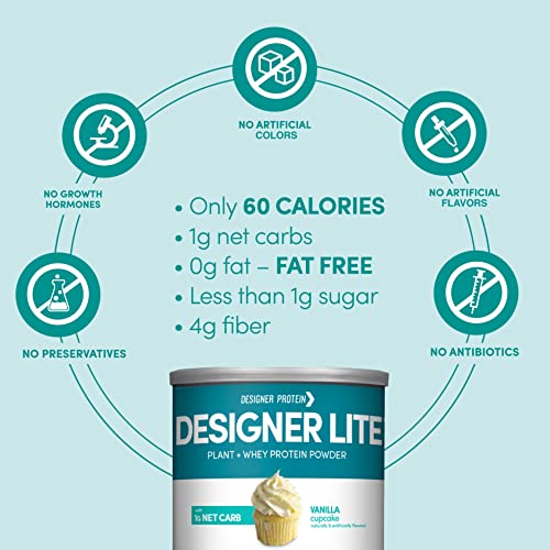 Designer Wellness, Designer Lite, Low Calorie Natural Protein, Prebiotic Fiber, Key Vitamins