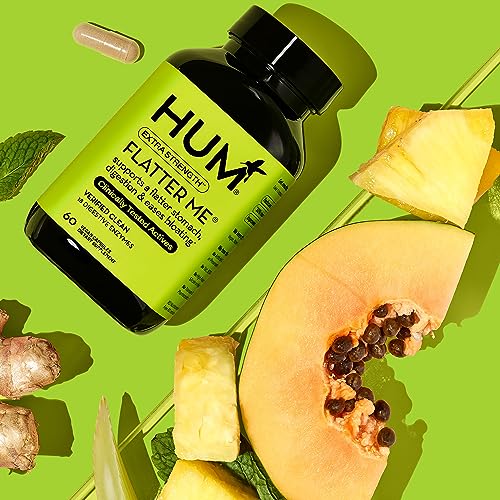 HUM Flatter Me Supplement for Daily Bloating - 18 Full Spectrum Digestive