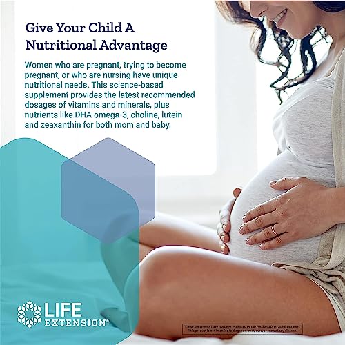 Life Extension Prenatal Advantage Supplement – Comprehensive Prenatal Vitamin for Pregnant Women