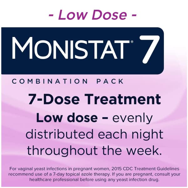 Monistat 7-Day Yeast Infection Treatment | Cream + External Itch Relief Cream | Pack of 2 Monistat