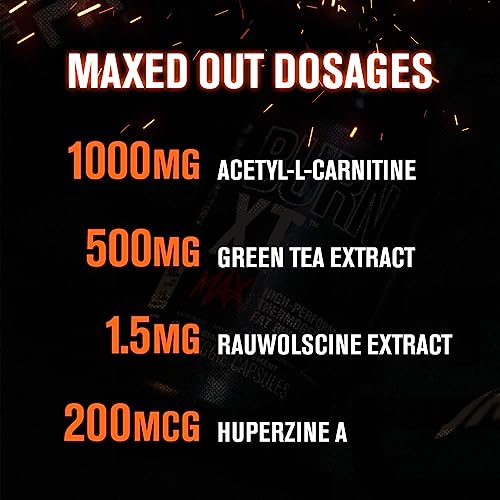 Jacked Factory Burn-XT Max - High-Performance Thermogenic Fat Burner & Appetite Suppressant Jacked Factory