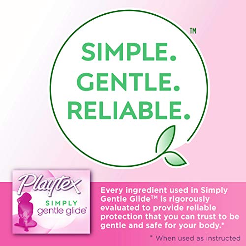 Playtex Simply Gentle Glide Unscented Tampons, Super Absorbency, 36 Count (Pack of 1) PLAYTEX