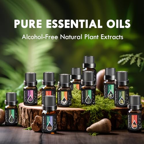 KMSCO Essential Oils Set -Top 16(0.33Fl Oz) Organic Plant Natural Fragrance Scents Blends Oil KMSCO