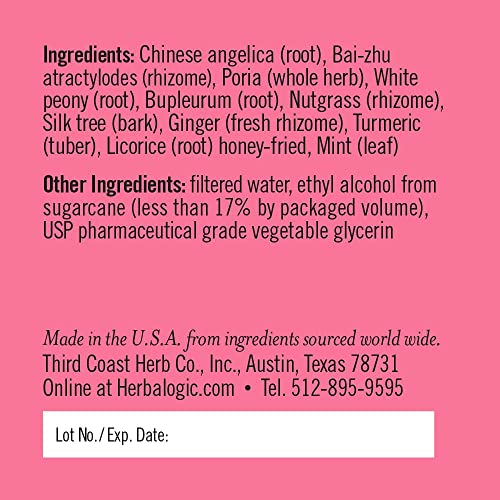 Herbalogic - Peacekeeper Liquid Herb Drops - Reduces PMS Related Mood Swings - Based on the Traditional