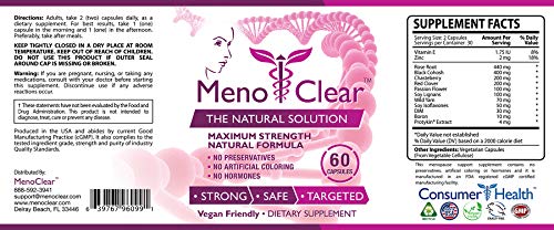 Menoclear Day + Night - Menopause Supplement Relieves Hot Flashes, Mood Swings MenoClear