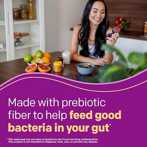 MiraLAX New MiraFIBER Gummies, 8g of Daily Prebiotic Fiber with B Vitamin