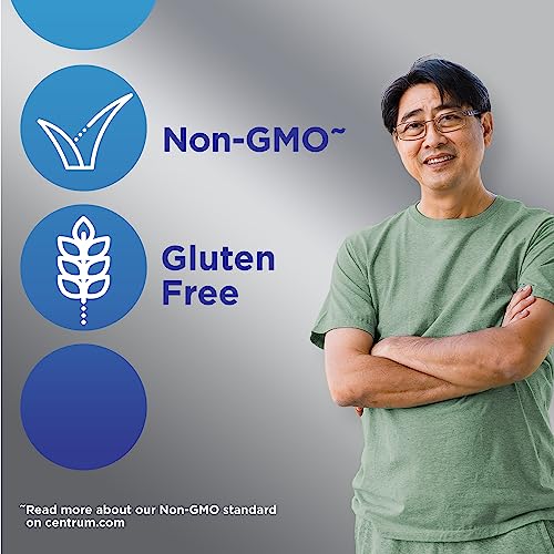 Centrum Silver Men's 50+ Multivitamin with Vitamin D3, B-Vitamins, Zinc for Memory Centrum