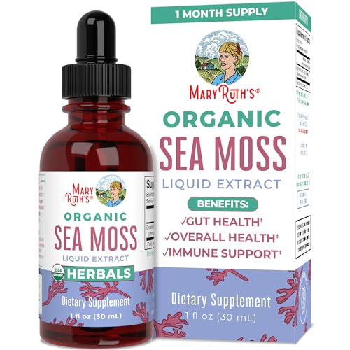 MaryRuth's Irish Sea Moss Liquid Drops | Sugar Free | SeaMoss for Gut Health and Immune