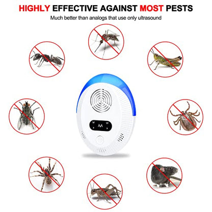 Ultrasonic Pest Repeller 6 Packs, Indoor Pest Control, Ultrasonic Pest Repell