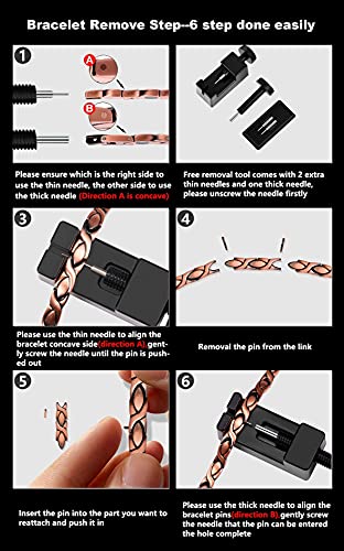 Jecanori Copper Bracelets for Women,Classic Magnetic Copper Bracelet,Valentine's Day