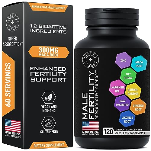 BIOACTIVE LABS Fertility Supplements for Men and Dental Probiotics in Tins Male Bundle BIOACTIVE LABS