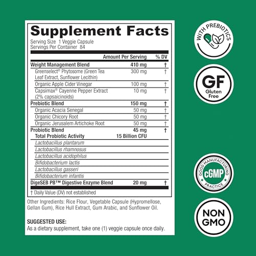 Physician's CHOICE Probiotics for Weight Management & Bloating- 6 Probiotic Physician's CHOICE