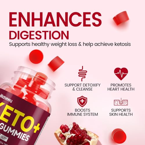 Manewu Keto ACV Gummies Advanced Weight Loss, 1500MG Vegan Low Carb Apple Cider Manewu