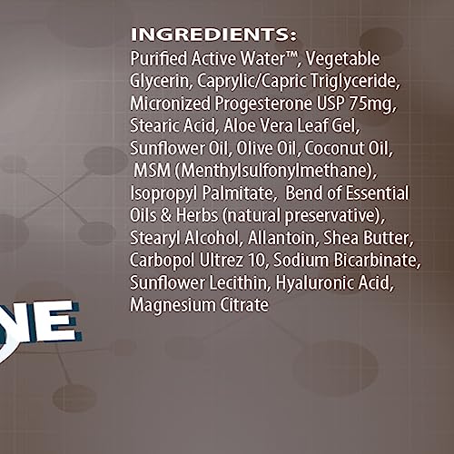 ANUMED - All Natural (P75mg) Bioidentical Progesterone Cream with Hyaluronic Acid and E AnuMed International