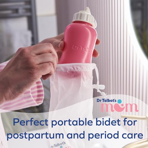 Dr. Talbot's Mom Postpartum Peri Bottle with Storage Bag - 12.2 Fl Oz/360 ML Capacity - Postpartum Essentials Dr. Talbot's