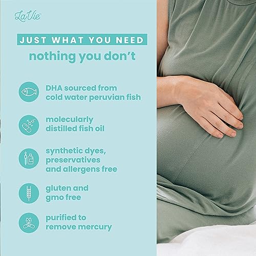 LaVie Prenatal Vitamins with Ginger, DHA, Folic Acid, & Iron - Pregnancy Must Haves for Baby's