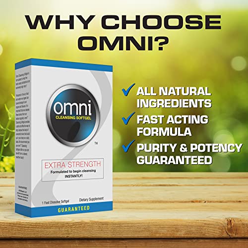 Wellgenix Omni Herbal Detox Cleanse Softgel: Fast Acting Body Detox, Quick Flush Toxin Removal