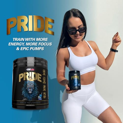 EHP Labs Pride Pre Workout Powder Energy Supplement - Sugar Free Preworkout for Men