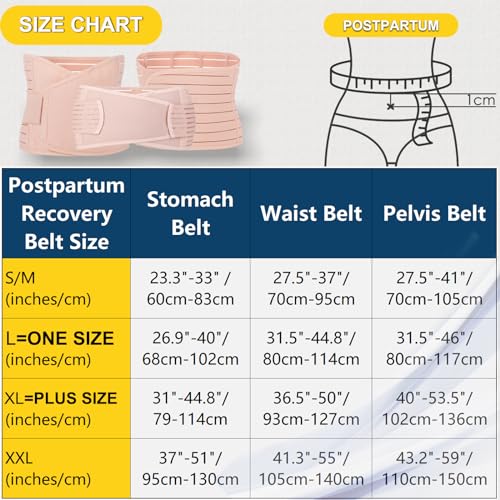 ChongErfei 3 in 1 Postpartum Support - Recovery Belly/waist/pelvis Belt Shapewear Slimming
