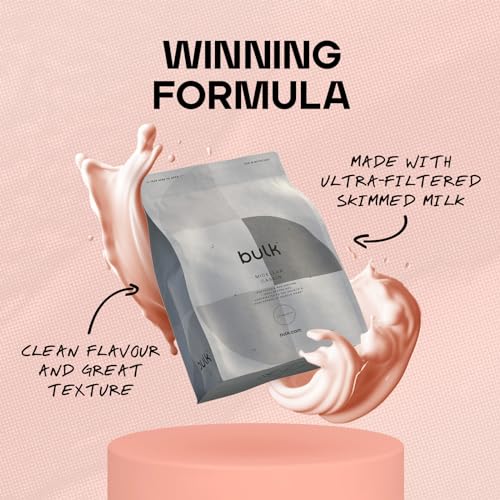 Bulk Micellar Casein Protein Powder, Protein Shake, Strawberry, 500 g, Packaging May Vary Bulk