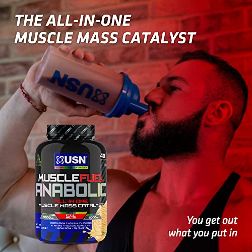 USN Muscle Fuel Anabolic Banana All-in-one Protein Powder Shake (2kg): Workout-Boosting USN