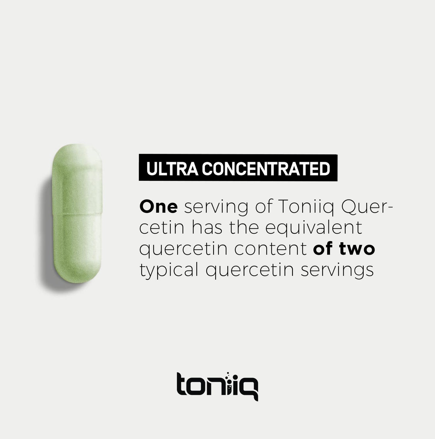 Toniiq Ultra High Purity Quercetin Capsules - 95%+ Highly Purified and Bioavailable