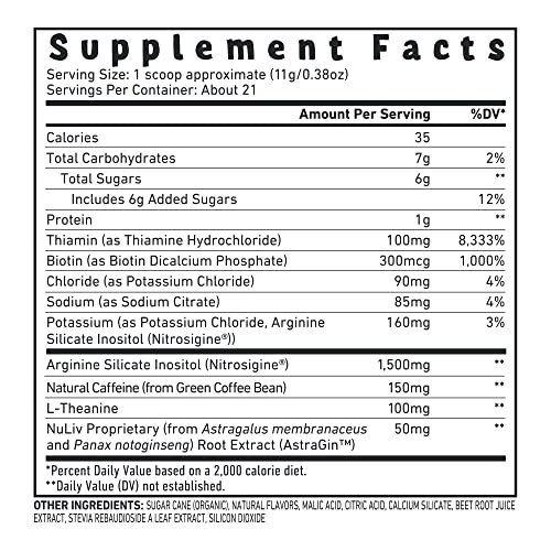 UMZU Zuum Pre-Workout - Energy, Pump & Endurance - with B-Vitamin Complex