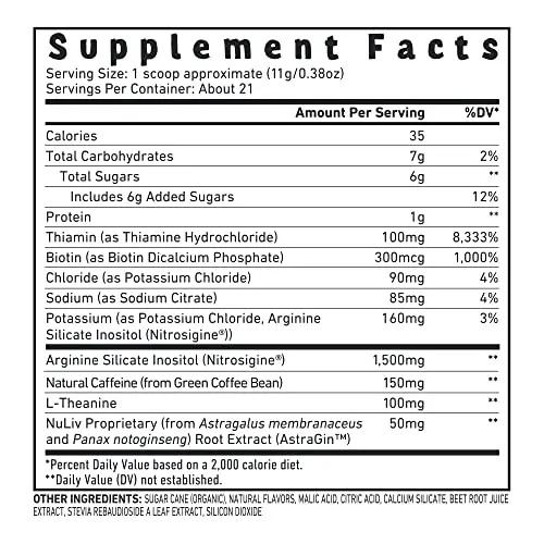 UMZU Zuum Pre-Workout - Energy, Pump & Endurance - with B-Vitamin Complex