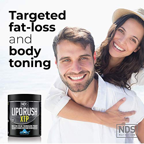 LIPORUSH NDS Nutrition XTP Thermogenic Fat Burner with L-Carnitine - Energy, Focus