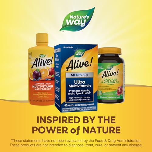 Nature's Way Alive! Men’s 50+ Daily Ultra Potency Complete Multivitamin Nature's Way