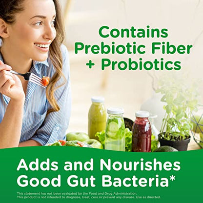 Benefiber Advanced Digestive Health Prebiotic Fiber Supplement Powder with Probiotics